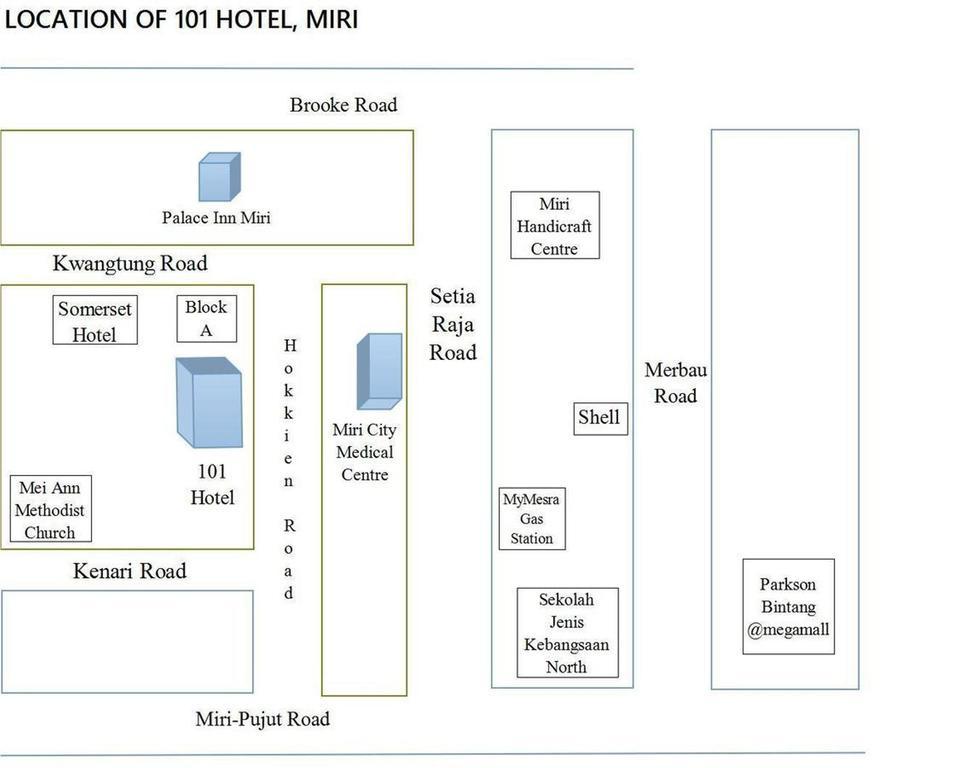 101 Hotel Miri Exterior foto